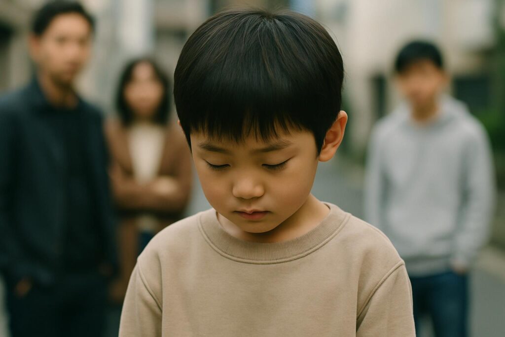 不登校に対する周囲の視線に悩む子どもの様子