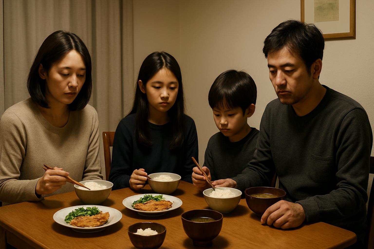 不登校がきっかけでぎくしゃくする家族関係の様子