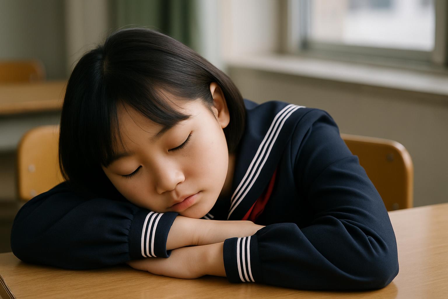 学校に行けず悩みを抱える中学生の不登校の様子