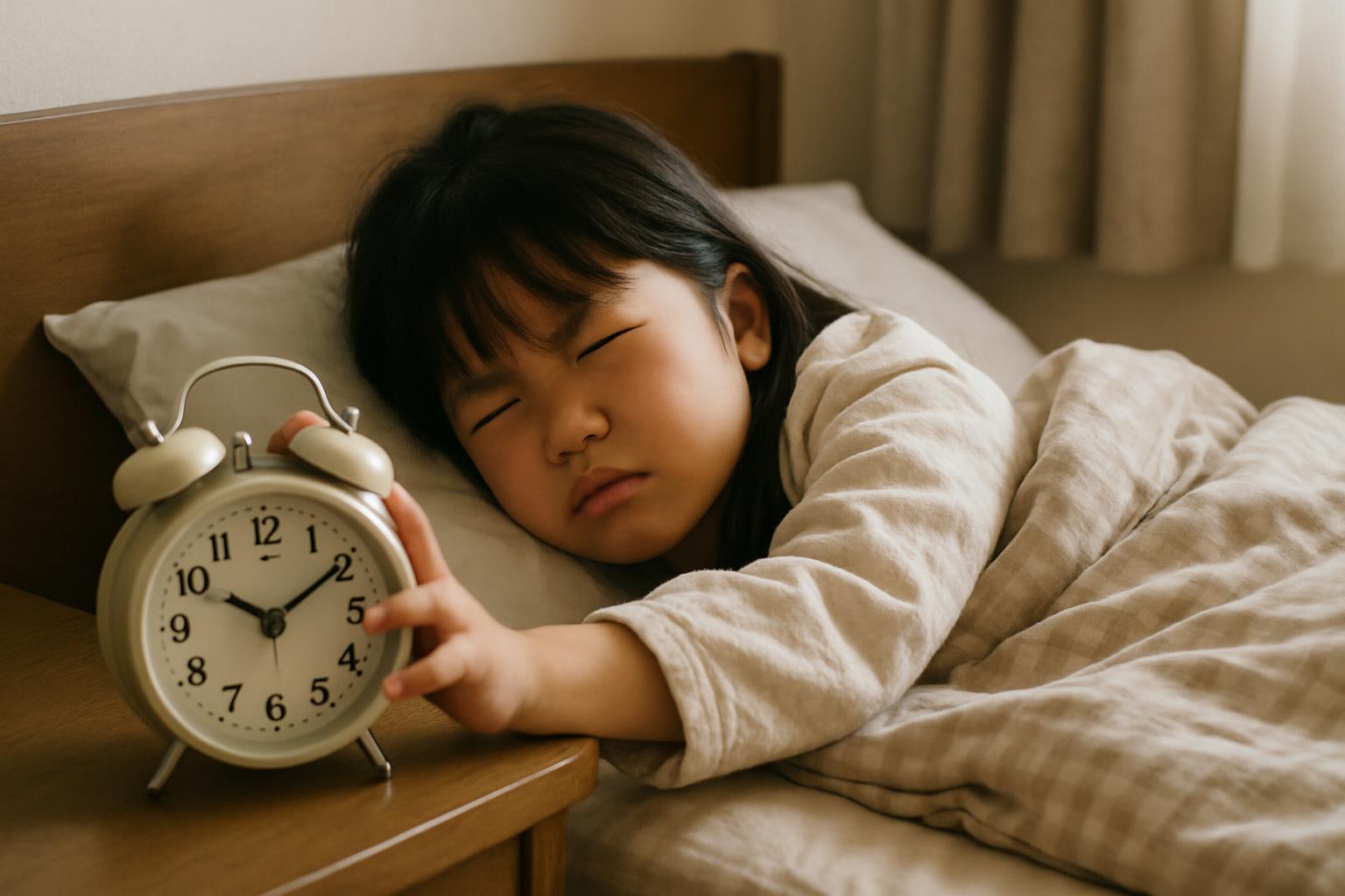 朝起きられない子