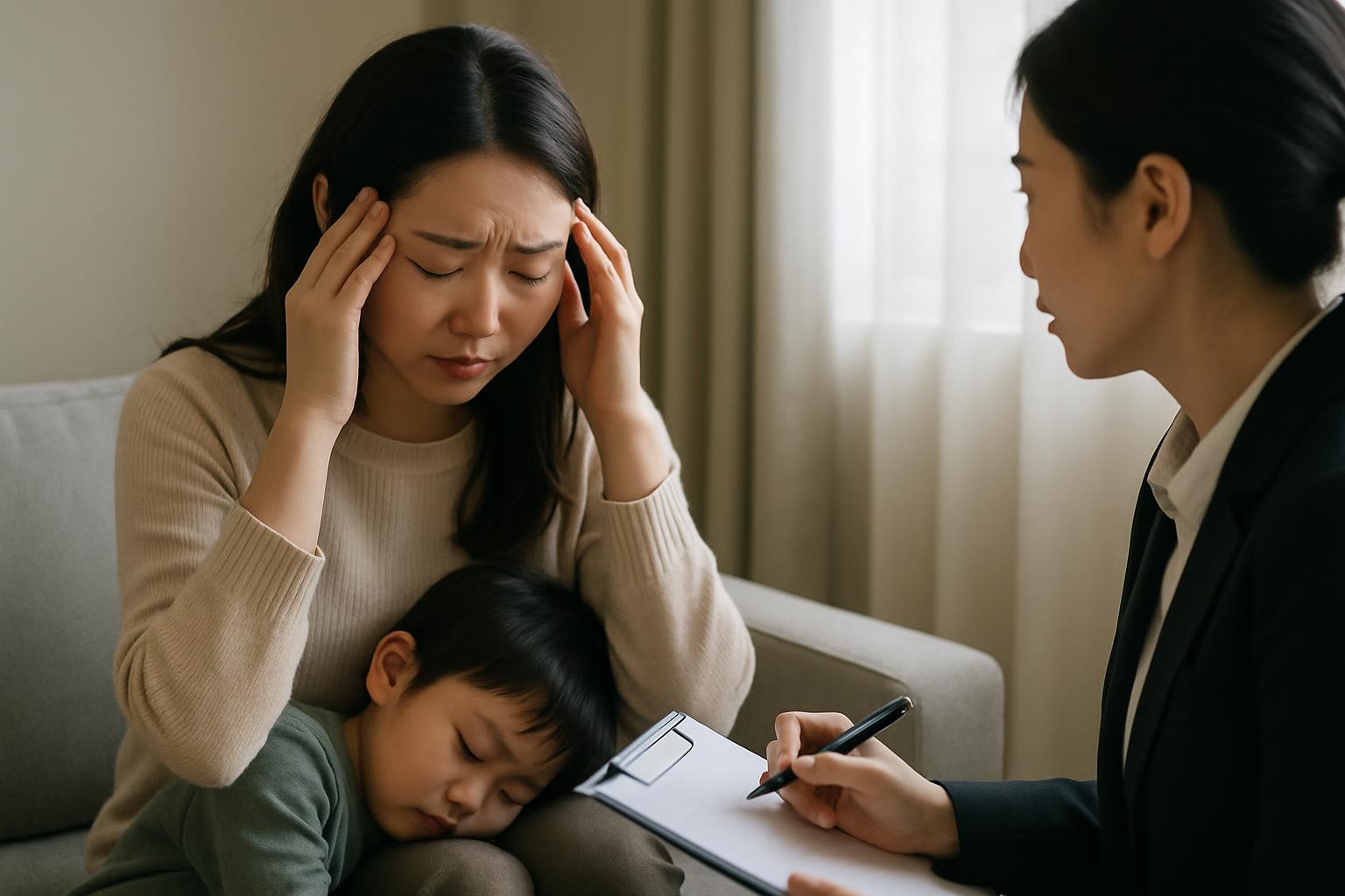 心のケアを受けて前向きになろうとする保護者