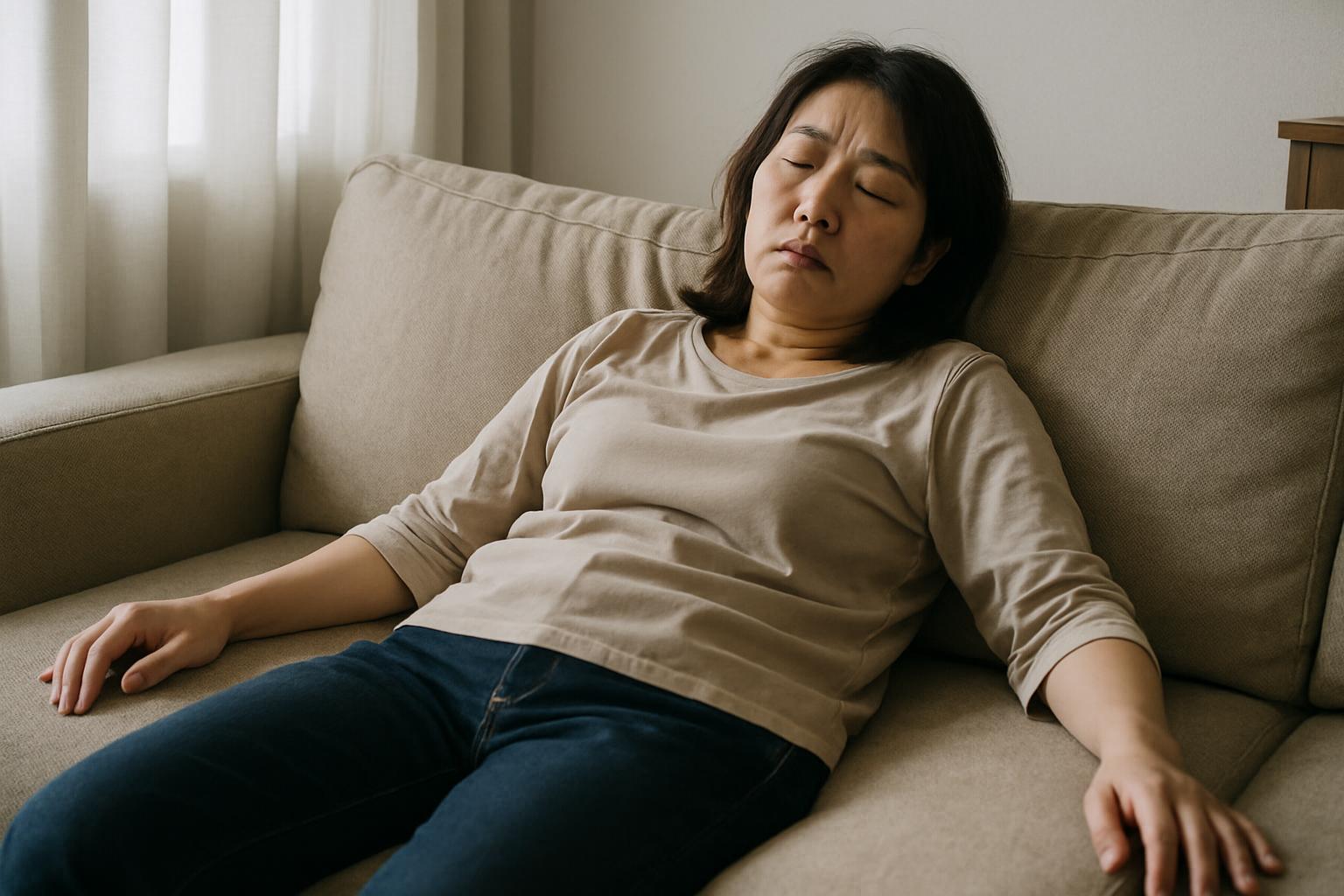 不登校対応に疲れきった親の心の状態を表すイメージ